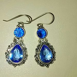 Tanzanite 925 Sterling Silver earrings